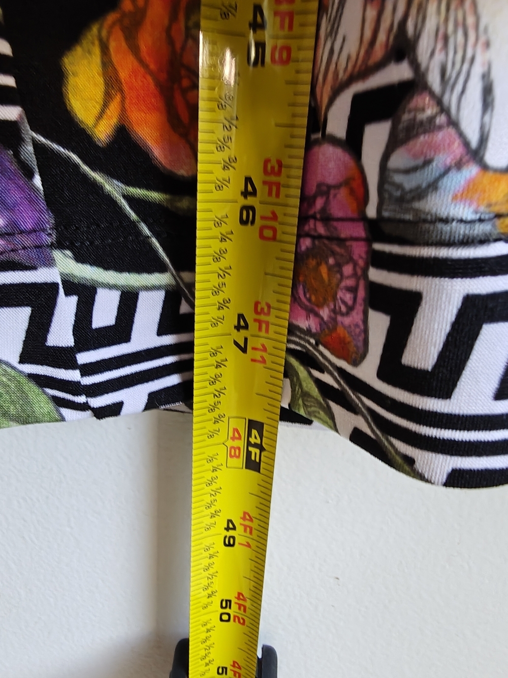 Trulli Women's Black & White Striped Floral Long Dress Size XL - Picture 4 of 13